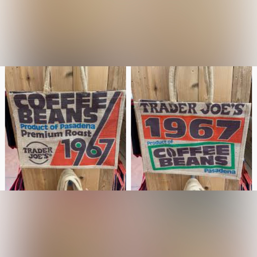 Trader Joe’s coffee beans jute bag NWT